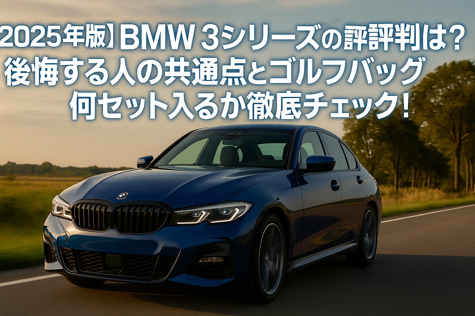 【2025年版】BMW 3シリーズの評判は？後悔する人の共通点とゴルフバッグ何セット入るか徹底チェック！