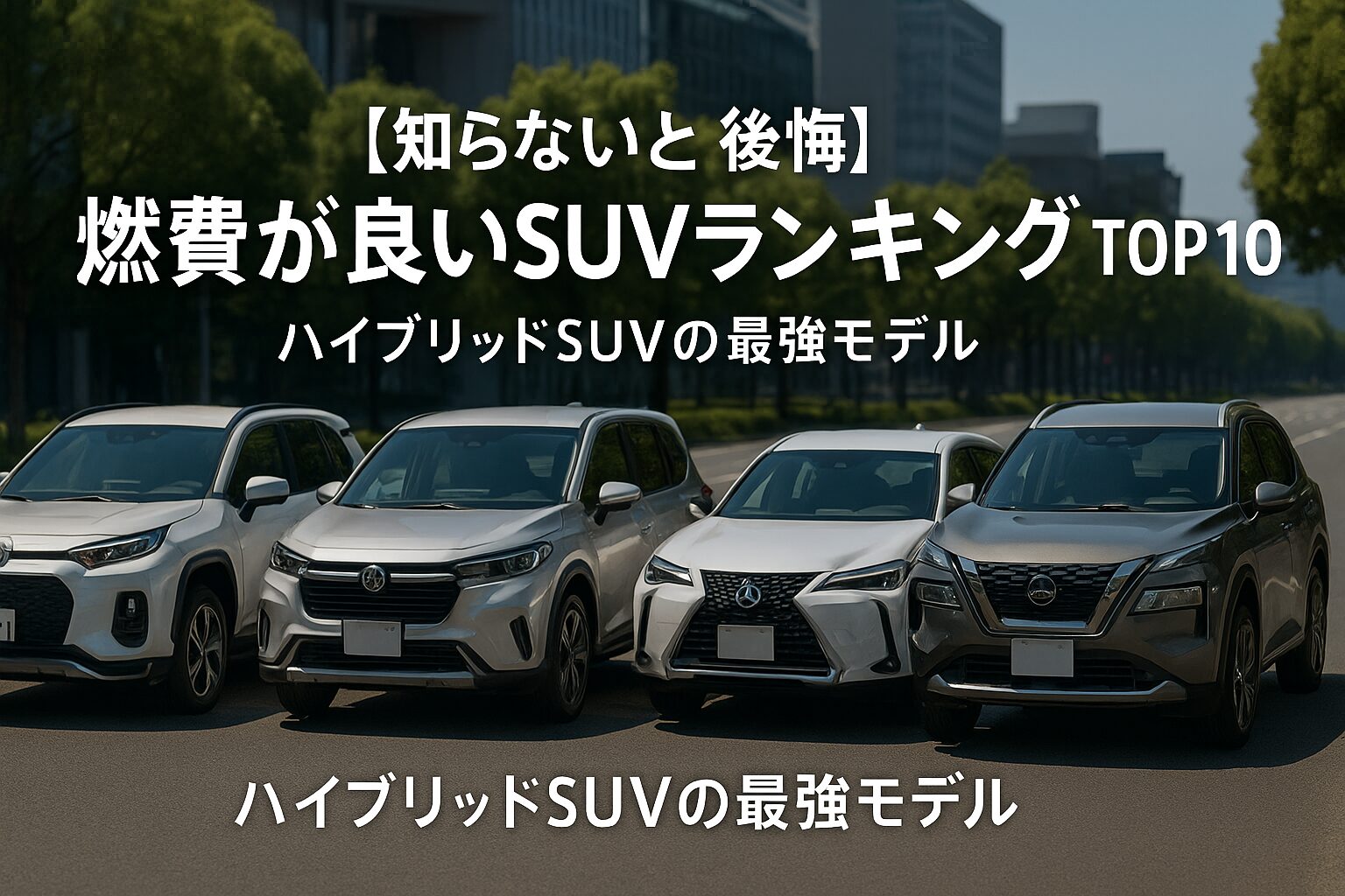 【知らないと後悔】燃費が良いSUVランキングTOP10｜ハイブリッドSUVの最強モデル【2025年版】