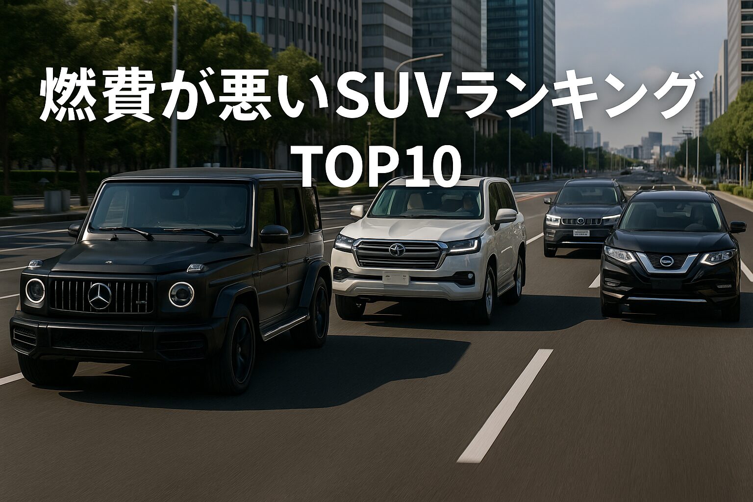 【知らないと後悔】燃費が悪いSUVランキングTOP10｜維持費で差がつく“重い＆大排気量”モデル【2025年版】