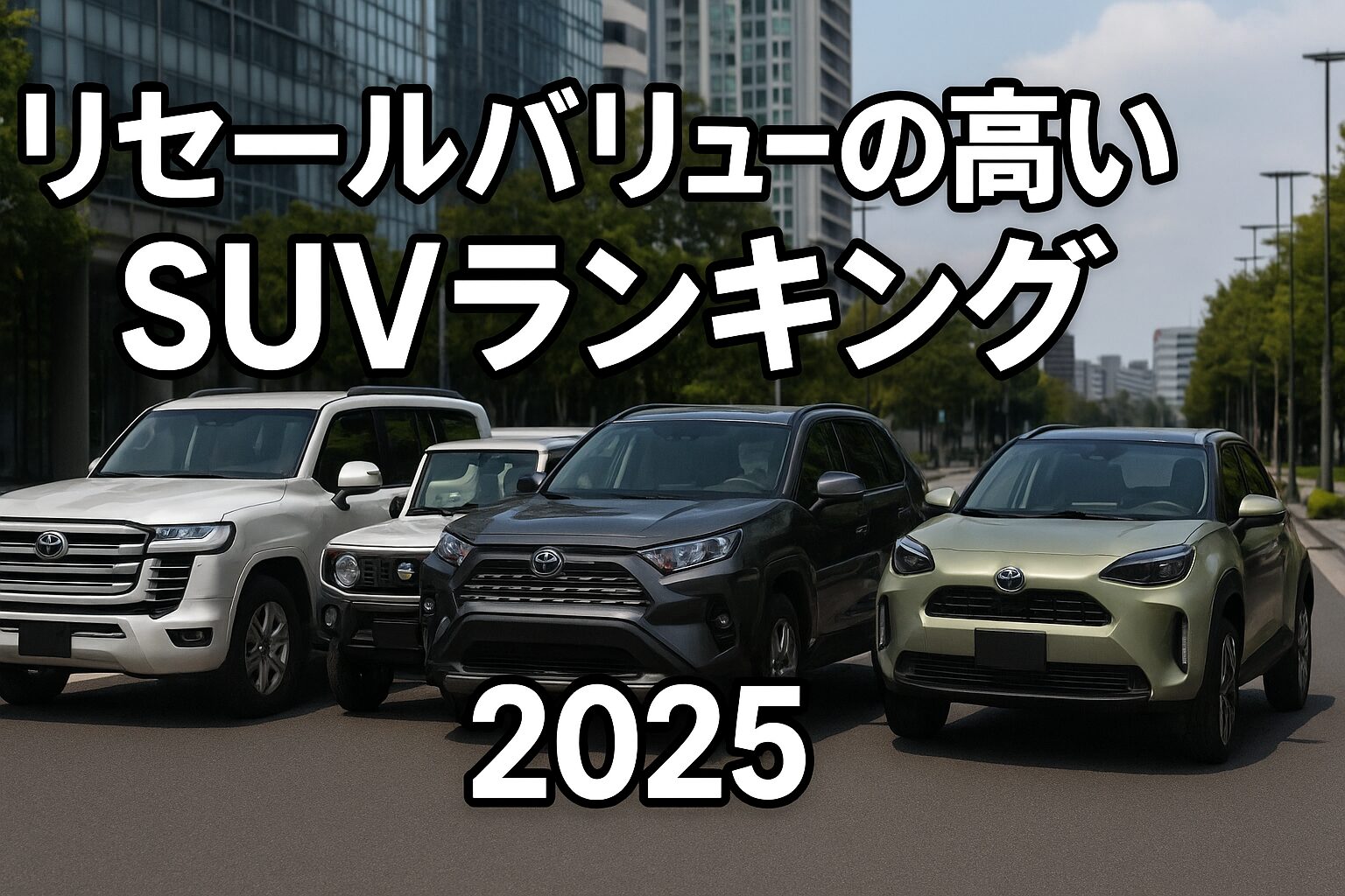 【知らないと損】リセールバリューの高いSUVランキングTOP10｜手放しても価値が残る人気モデル