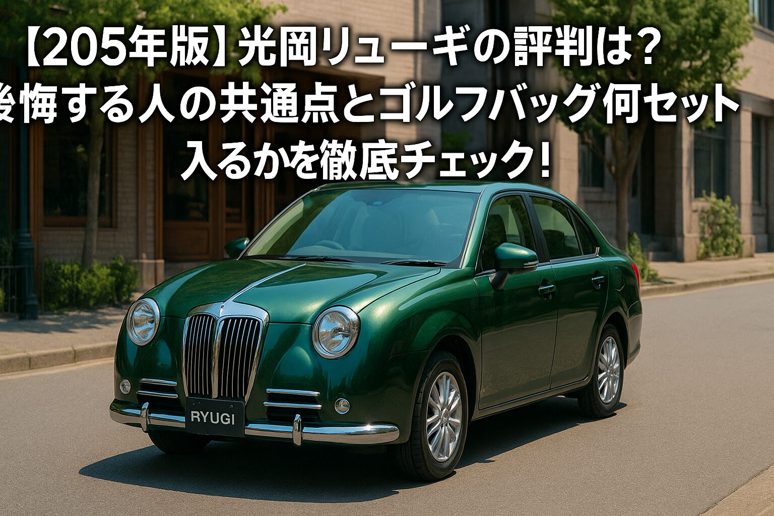 【2025年版】光岡 リューギの評判は？後悔する人の共通点とゴルフバッグ何セット入るか徹底チェック！