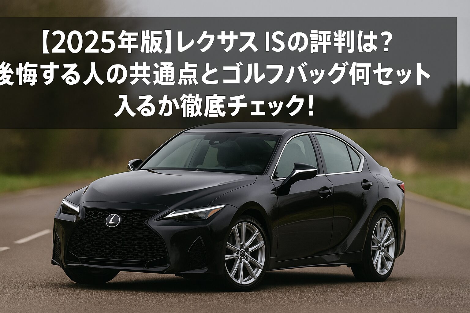 【2025年版】レクサス ISの評判は？後悔する人の共通点とゴルフバッグ何セット入るか徹底チェック！