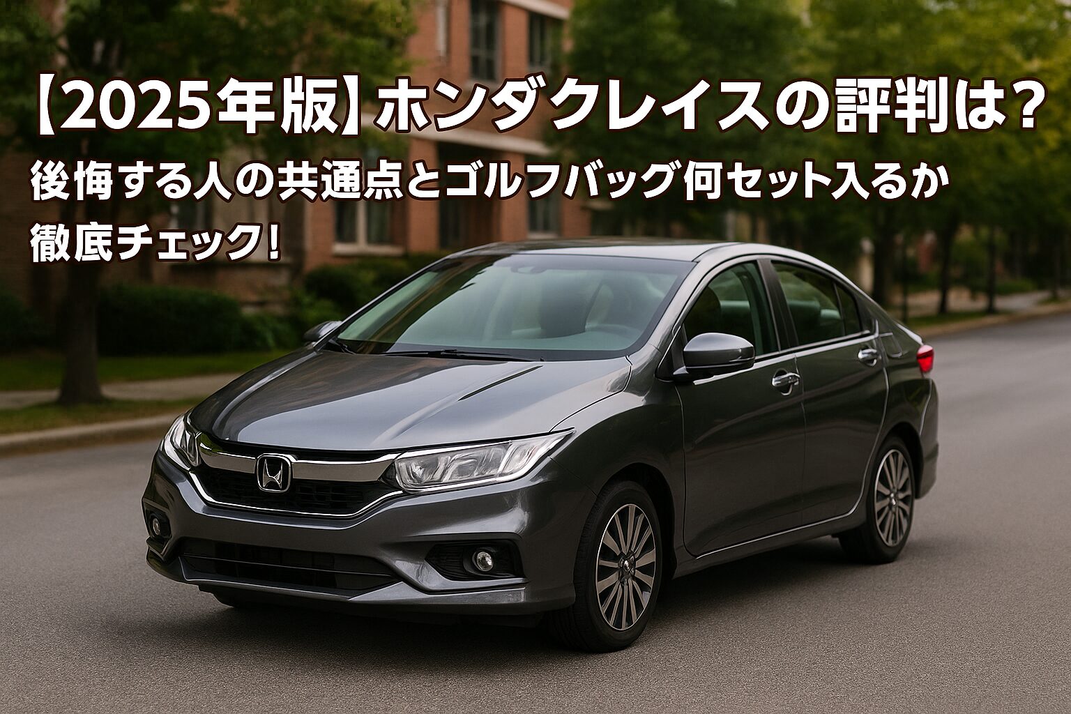 【2025年版】ホンダ グレイスの評判は？後悔する人の共通点とゴルフバッグ何セット入るか徹底チェック！