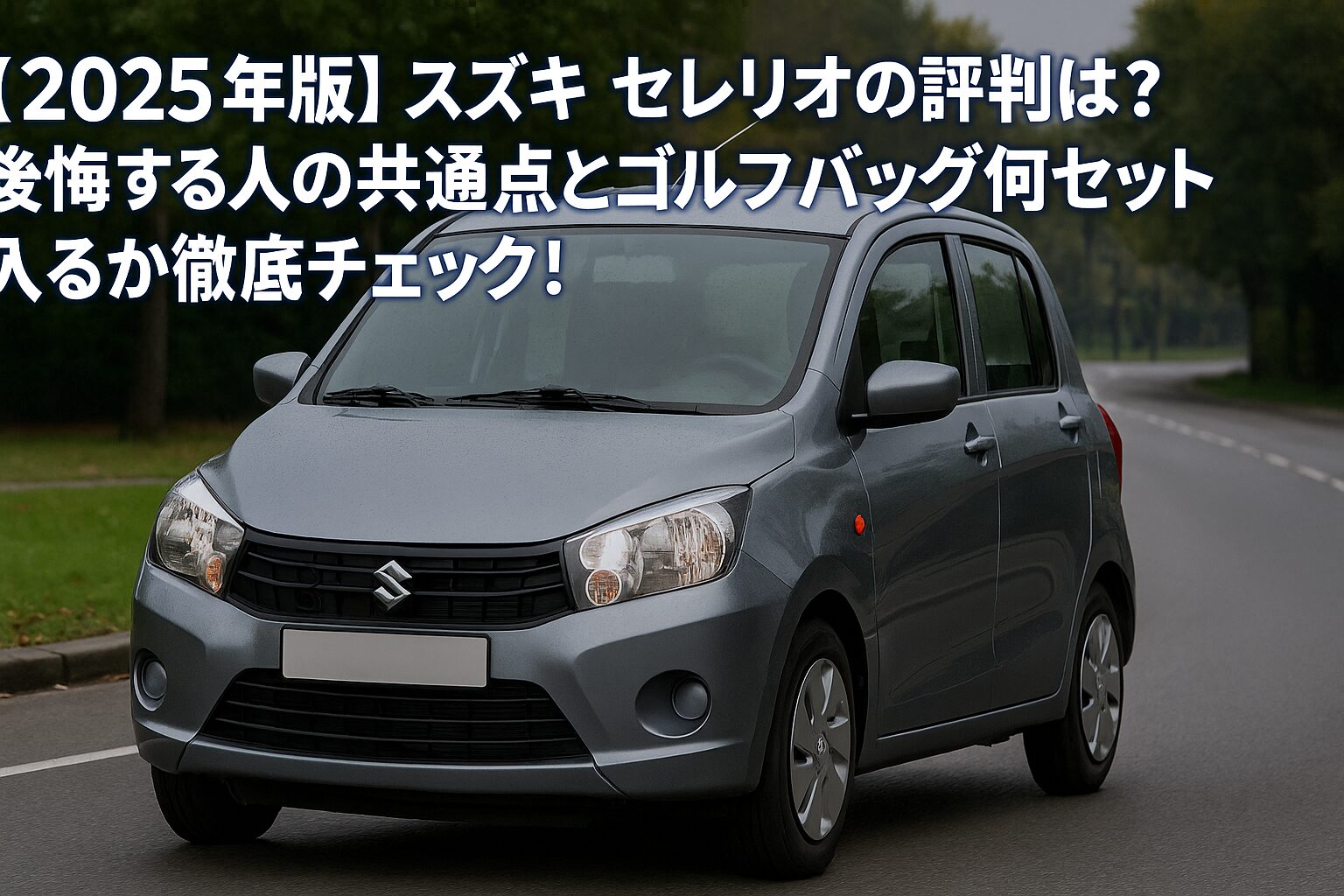 【2025年版】スズキ セレリオの評判は？後悔する人の共通点とゴルフバッグ何セット入るか徹底チェック！