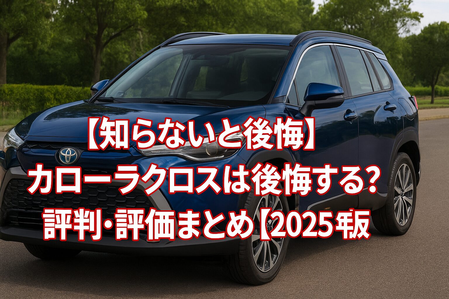【知らないと後悔】トヨタ カローラクロスは後悔する？評判・評価まとめ｜ハイブリッド×SUVの黄金比【2025年版】