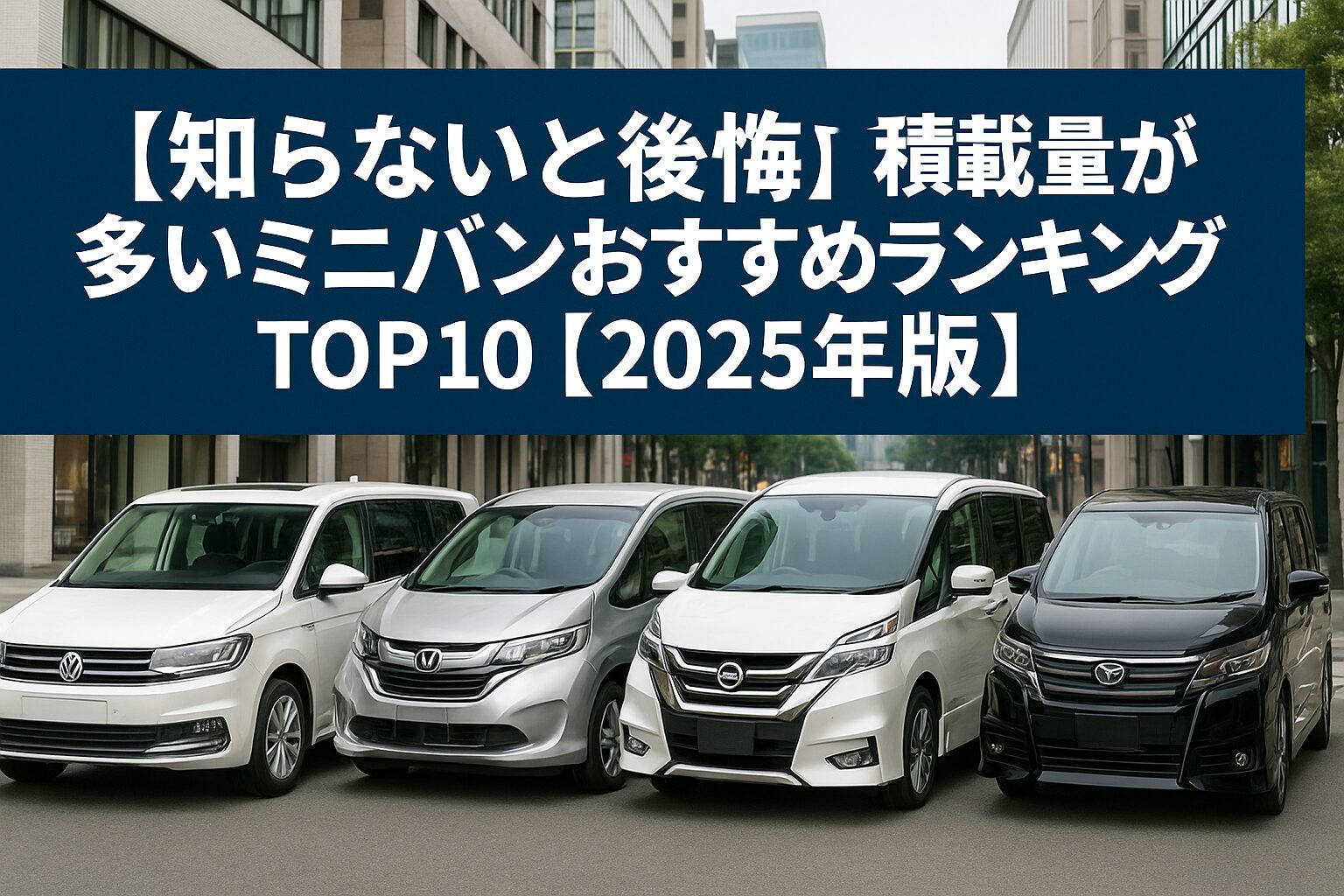 【家族も荷物も余裕】積載力で選ぶ！！荷物が多い家庭向けミニバンランキング10選｜車中泊・大荷物対応モデル【2025】