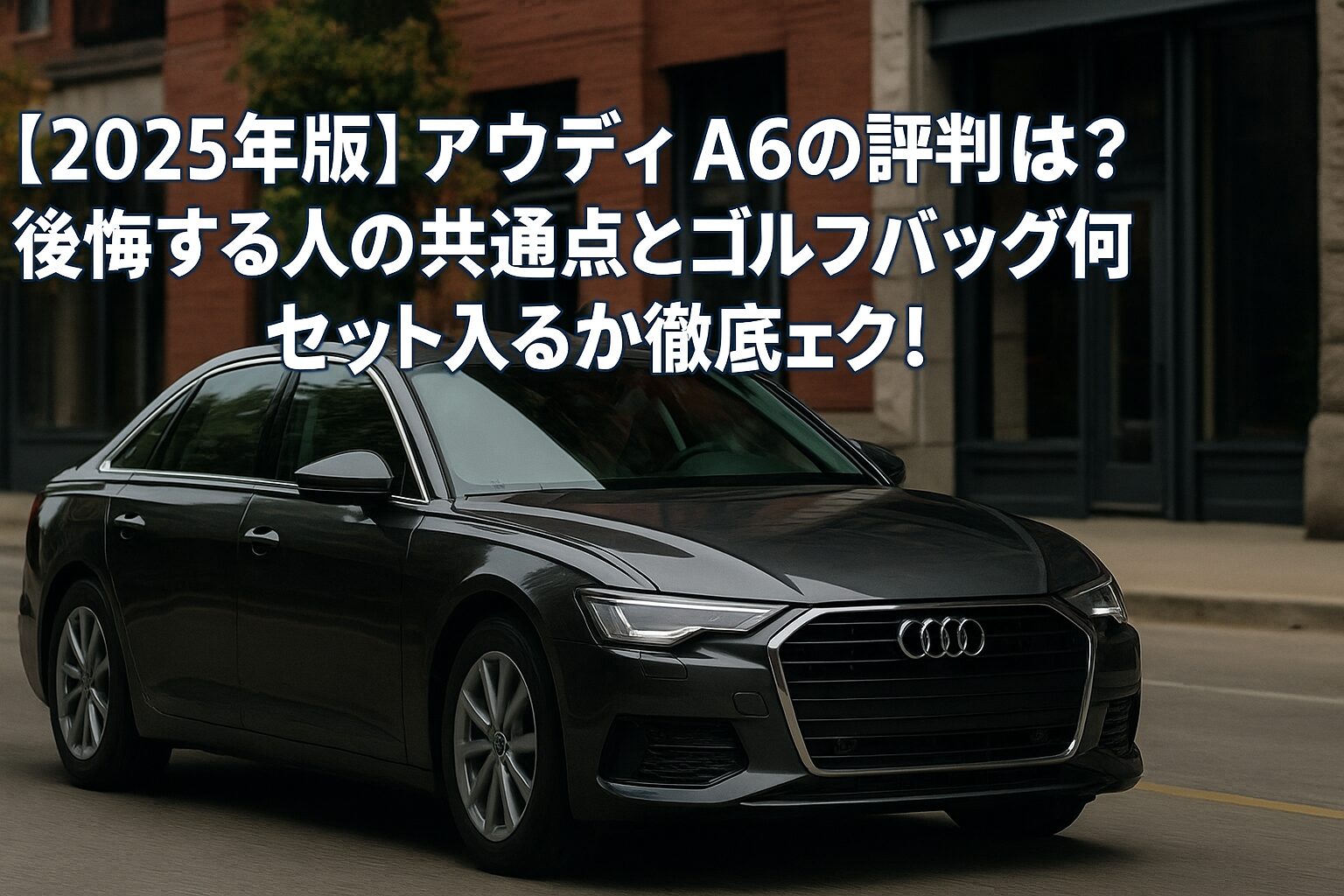 【2025年版】アウディ A6の評判は？後悔する人の共通点とゴルフバッグ何セット入るか徹底チェック！