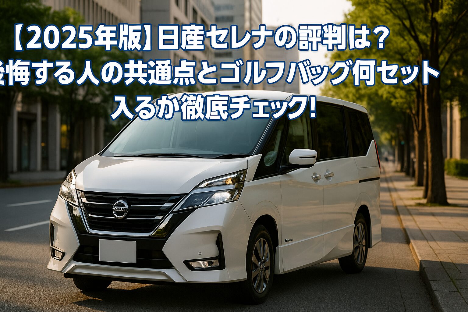 【2025年版】日産 セレナの評判は？後悔する人の共通点とゴルフバッグ何セット入るか徹底チェック！