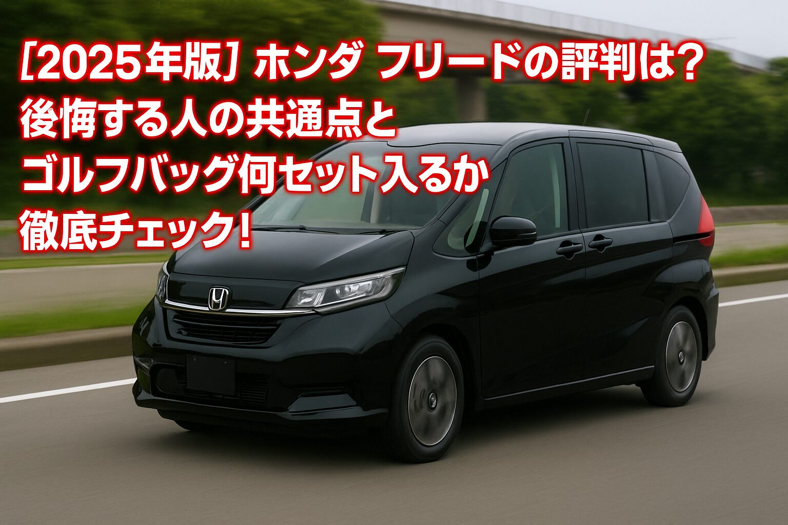 【2025年版】ホンダ フリードの評判は？後悔する人の共通点とゴルフバッグ何セット入るか徹底チェック！