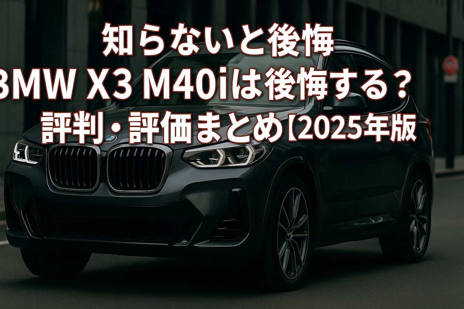 BMW X3 M40iの評判は？後悔する人の共通点とゴルフバッグ何セット入るか徹底チェック！