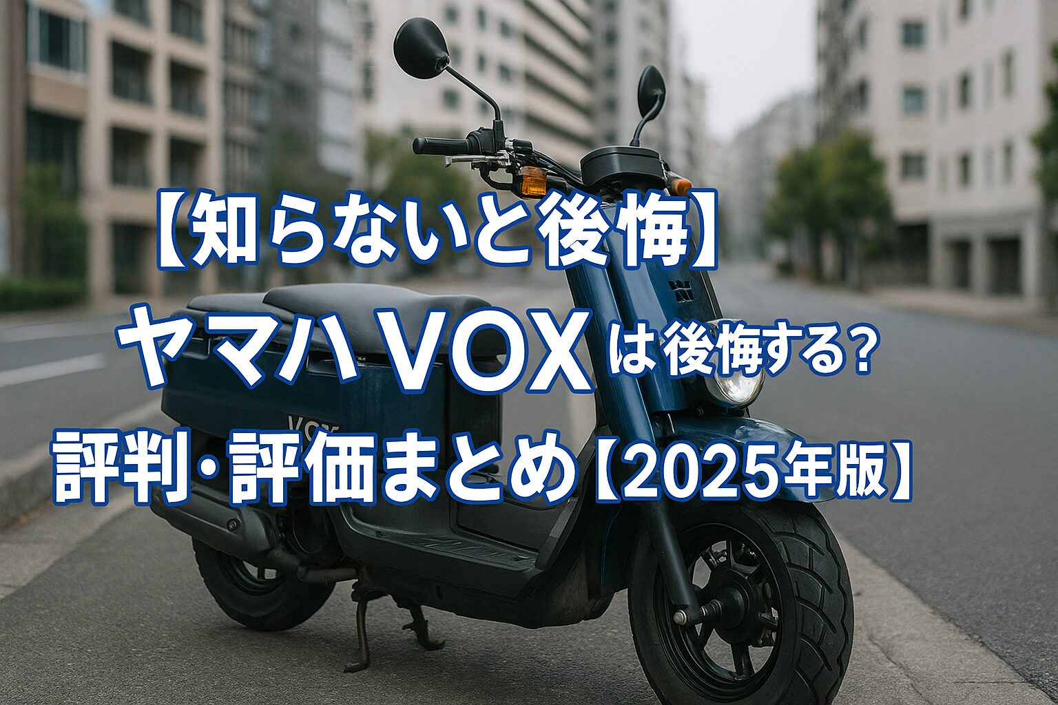 【知らないと後悔】ヤマハ VOXは後悔する？評判・評価まとめ｜個性派スクーターの隠れた魅力【2025年版】
