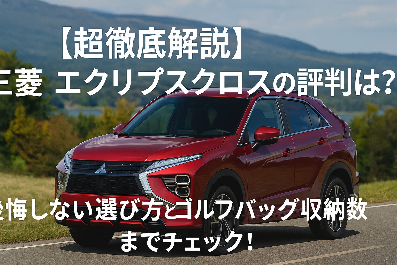 【超徹底解説】三菱 エクリプスクロスの評判は？後悔しない選び方とゴルフバッグ収納数までチェック！