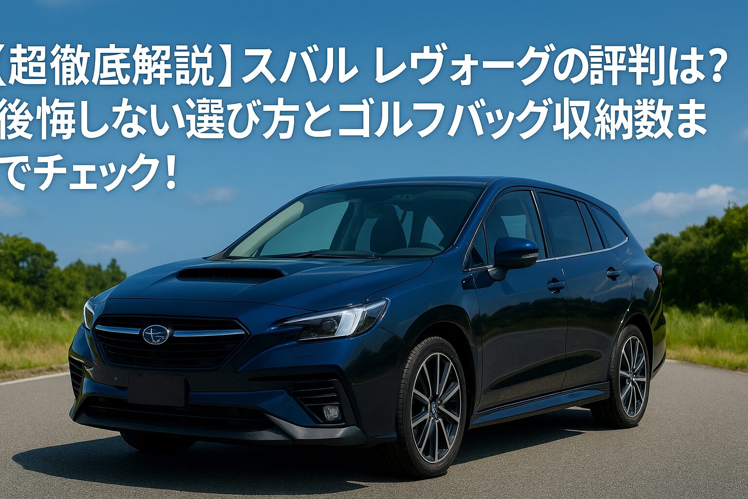 【徹底解説】スバル レヴォーグの評判は？後悔しない選び方とゴルフバッグ収納数までチェック！