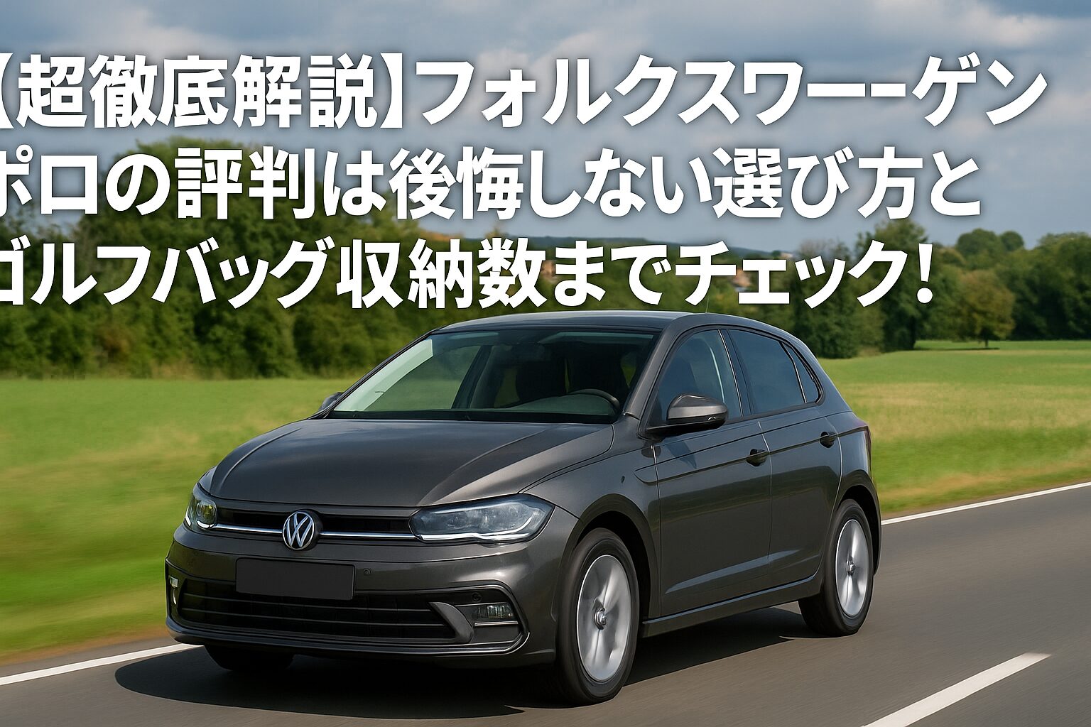 【超徹底解説】フォルクスワーゲン ポロの評判は？後悔しない選び方とゴルフバッグ収納数までチェック！