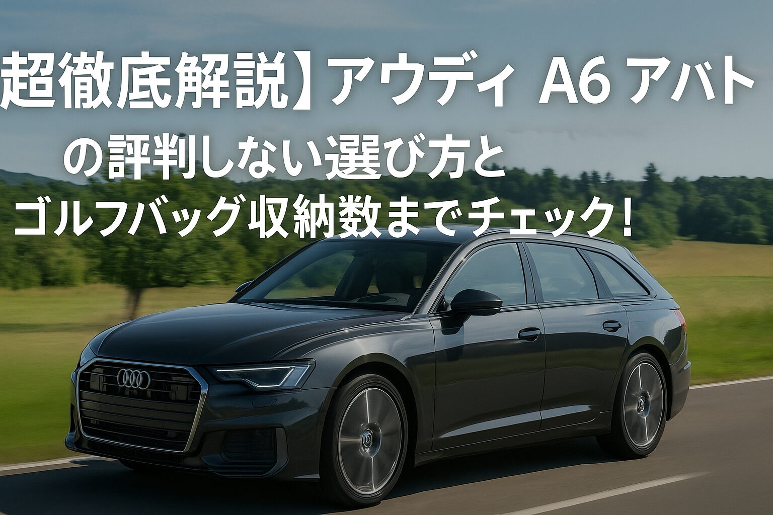 【超徹底解説】アウディ A6 アバントの評判は？後悔しない選び方とゴルフバッグ収納数までチェック！