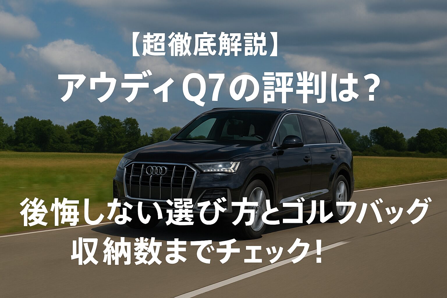 【超徹底解説】アウディ Q7の評判は？後悔しない選び方とゴルフバッグ収納数までチェック！